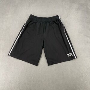 Noah NY Black Mesh Athletic Shorts Y2K Reflective Stripe Mens Small